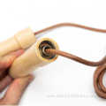 Eco-friendly wooden handle jump rope.